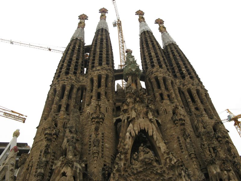 Tempel Sagrada Familia, noch für Jahrzehnte eine Baustelle
