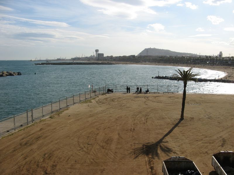 Barceloneta, vom Port Olimpic aus gesehen