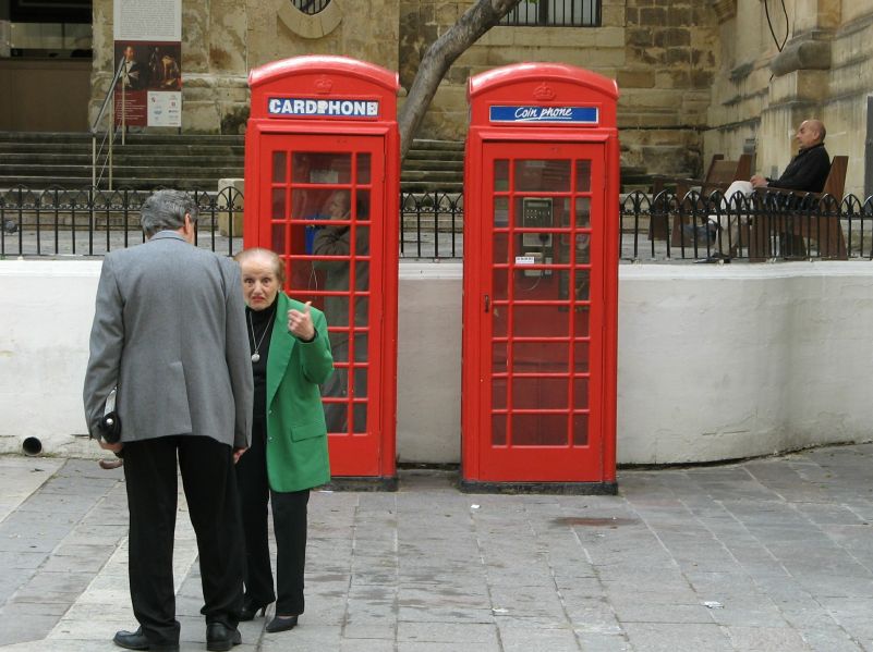 Malta, britische Telefonzellen