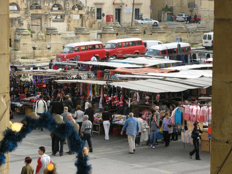 Malta, Markt in Valletta am Freedom Square