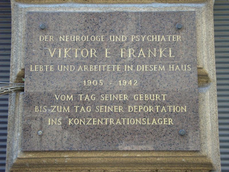 Gedenktafel am Viktor Frankl Geburtshaus in der Czerningasse 6