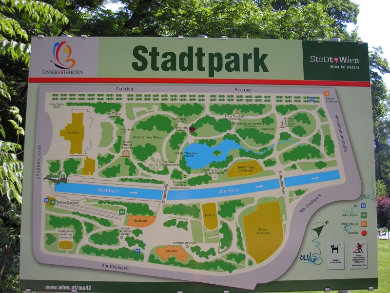 Plan des Stadtparks