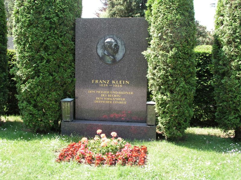 Ehrengrab von Franz Klein auf dem Wiener Zentralfriedhof