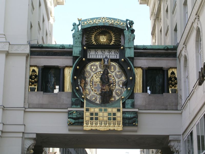 Anker Uhr am Hohen Markt in Wien Innenstadt