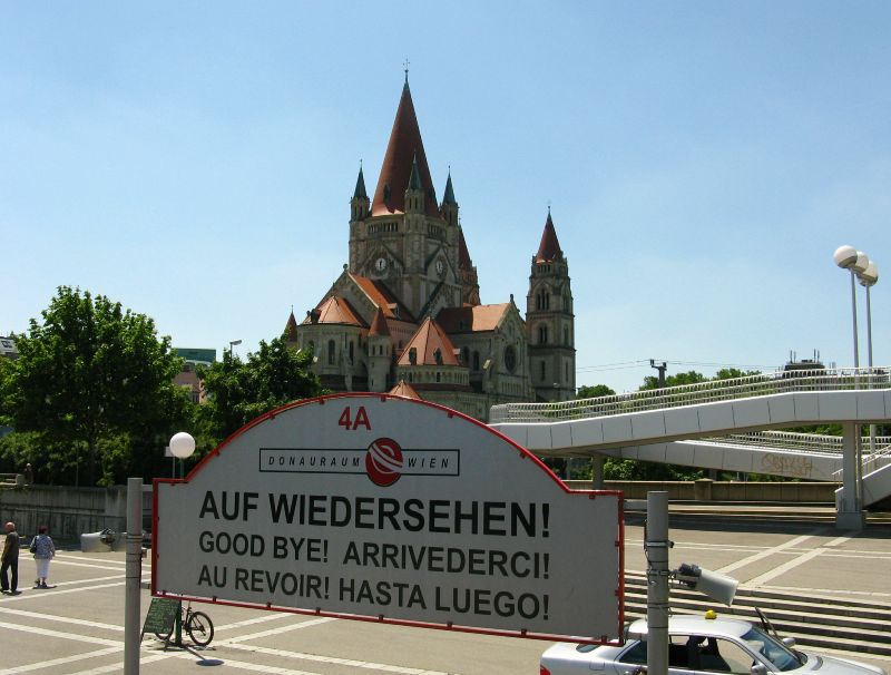 Wien, Anlegestelle Reichsbrücke